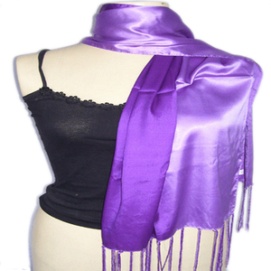 <b>Scarf</b> Silk Satin Print Neck <b>Square</b> Women <b>Scarves</b> Women Floral Stole Abstract Brown - Product Image 2