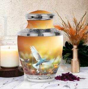 Urna de cremación clásica para cenizas de seres queridos, urna conmemorativa grande y majestuosa para cenizas humanas, recuerdo decorativo, tributo funerario. - Product Image 3