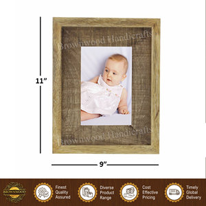 Elegant Design Light Burnt Wall <b>Mount</b> / Table Top Home Decoration Use Mango Wood Photo <b>Frame</b> from Indian Manufacturer - Product Image 4