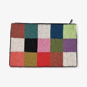 Monedero de mano de último diseño con cuentas bordadas a mano y cuentas de semilla, con color personalizado - Product Image 2
