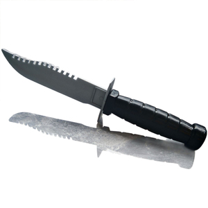 Cuchillo Zombie de Acero Inoxidable con Hoja de Punta Caída y Mango con Diseño Floral y de Geisha, Cuchillo de Bolsillo - Product Image 1