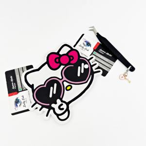 Nueva llegada Hello Kitty cara pestañas azulejos forma de corazón mariposa acrílico impermeable Etiqueta Privada herramientas de extensión de pestañas - Product Image 5