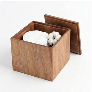 Handmade Custom Eco-Friendly Multi-Purpose Organizer Tissue Box Mango <b>Wood</b> Cover Natural Decorative Holder for Bathroom - Product Image 2