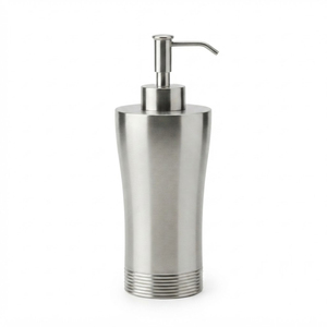 Modern Bathroom Hammered Silver <b>Soap</b> Dispenser Metal Liquid <b>Hand</b> Wash Pump Bottle <b>Refillable</b> Luxury Hotel Bathroom Accessories - Product Image 3