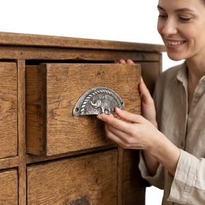 Poignée de tiroir en fonte au design éléphant industriel traditionnel pour commode, armoire, salon et décoration de meubles de salle à manger - Product Image 4