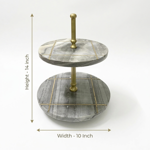 New Arrival Marble Round Modern <b>Cake</b> Stand with Brass Inlay <b>Cake</b> <b>Decorating</b> <b>Supplies</b> & Tools for Wedding Events Parties - Product Image 6