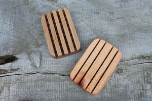 Support de rangement en bois massif pour savon de salle de bain, porte-accessoires de toilette et support de vaisselle - Product Image 6