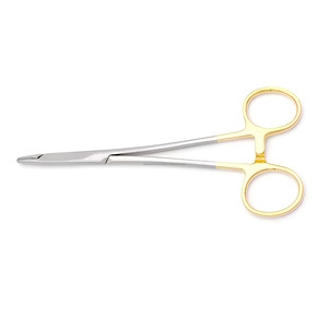 Portaagujas de Acero Inoxidable TC con Anillos Dorados para Sutura Quirúrgica General, Fabricante Mayorista Líder - Product Image 1