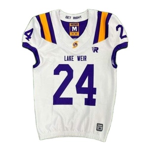 Maillot de football américain personnalisé 100% polyester extensible pour hommes adultes respirant anti-UV séchage rapide entraînement court taille plus - Product Image 5