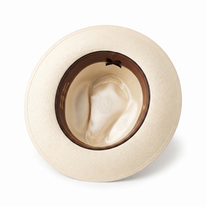 Casquette de soleil d'été unisexe en paille Panama, style personnage, avec ruban noir, pour adultes, vente en gros, logo personnalisé, haute qualité, OEM ODM, faible MOQ - Product Image 3