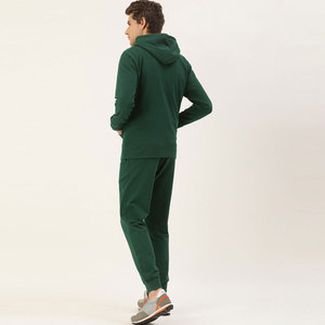Unisex Custom Sweatpants and Hoodie <b>Set</b> 100% Cotton Eco-Friendly Plus Size Jogger Tracksuits - Product Image 3