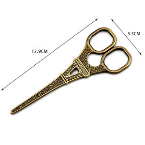 Tijeras de Bordado Premium Vintage con Diseño de la Torre Eiffel, Acero Inoxidable Color Oro Rosa, Punta Afilada para Costura y Corte de Hilo - Product Image 4