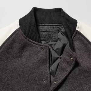 High Quality Men's Long Sleeve Leather <b>Jacket</b> Best Price Formal Style with Customizable Design Your Own Fashion Lettermen <b>Jacket</b> - Product Image 3