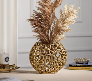Decorative Metal Vase for Home Décor Tabletop Centerpiece Dried <b>Flowers</b> <b>Artificial</b> Floral <b>Arrangement</b> Modern Accent Vase - Product Image 5