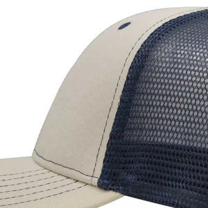 Gorra Trucker de Lona Hip Hop 2026 al por Mayor, Gorra de Béisbol Negra Lisa Transpirable e Impermeable de 6 Paneles Unisex Hecha en Pakistán - Product Image 6