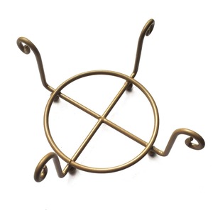 Soporte Redondo de Metal Negro Premium Estilo Art Deco para Posavasos, Organizador Minimalista de Hierro para Mesa, Estante Moderno para Cocina y Comedor - Product Image 3
