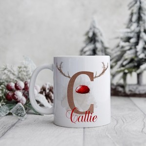 Personalized <b>Christmas</b> Ceramic Coffee Mug Sublimation Name Initial Cup Dishwasher Safe <b>Gift</b> <b>Box</b> Packaging Custom Holiday <b>Gift</b> - Product Image 5