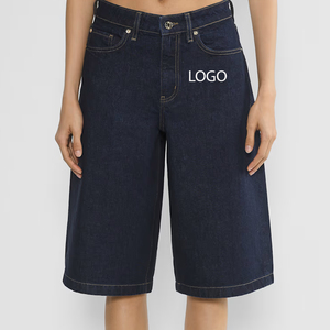 Diseño de logotipo personalizable / Pantalones cortos para mujer con diseño de bolsillos laterales y cierre de botones, con diseño de alta calidad a precio económico. - Product Image 1