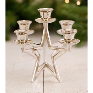 Porte-bougie élégant en forme de cerf doré, fait main en aluminium, pour la décoration de Noël et de l'Avent - Product Image 5