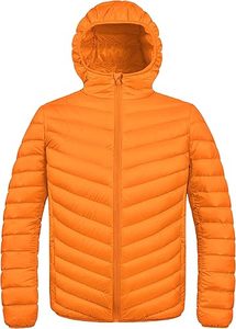 Men's Lightweight <b>Packable</b> Puffer <b>Jacket</b> with Hood Suitable for Travel Hiking Camping and Everyday Casual Wear - Product Image 2