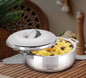 Casseroles modernes en acier inoxydable avec couvercle en verre trempé, revêtement antiadhésif, compatibles lave-vaisselle, diamètre 24 cm, durables, élégantes, adaptées aux aliments - Product Image 4