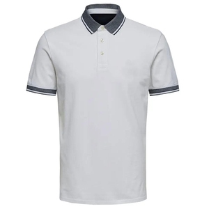 Polo de Punto de Manga Larga para Hombre, Color Sólido, Casual, con Botones, de Algodón, Corte Regular, con Bolsillo - Product Image 5