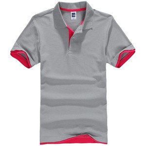Polo de Manga Corta Azul Marino para Hombre, Algodón Piqué, Transpirable, Corte Regular Informal, Diseño de Punto de Color Sólido - Product Image 4