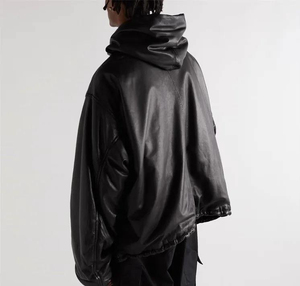 Custom Men's Polyester Hoodie <b>Jacket</b> Soft Windproof Oversized Fit Winter Hooded Streetwear OEM Private Label Wholesale - Product Image 3