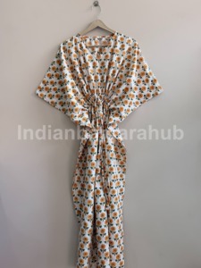 Lot de robes kaftan longues en coton léger et respirant - Product Image 1