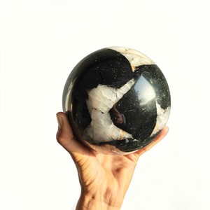 High Quality Black Tourmaline Quartz Crystal Sphere Healing Stone Wholesale Supplier - Product Image 1