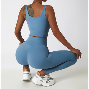 Conjunto Deportivo de 2 Piezas para Mujer, Tendencia 2026, Spandex/Poliéster, Secado Rápido, Transpirable, Logotipo Personalizado, Ropa para Correr y Entrenar - Product Image 2