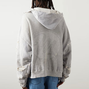 Diseña tu propio logotipo, sudaderas con efecto desgastado de alta calidad, nuevo estilo, sudaderas con efecto desgastado en grandes cantidades para venta en línea - Product Image 5