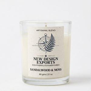 Artisanal Glass Votive Candle – Luxury Hand-Poured Soy Wax with Botanical Buds - Product Image 2