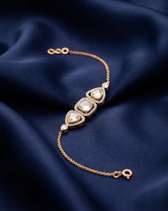 Pulsera de Diamantes Polki Chic para Uso Diario, Elegante y Minimalista, Diseñada para Uso Diario con un Toque Refinado - Product Image 4