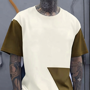 Nouvelle Collection Printemps-Été 2026 – T-shirt en Maille Jacquard Décontracté à Manches Courtes pour Homme, Personnalisable avec Logo, Polyvalent - Product Image 1
