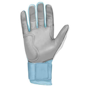 Guantes de Bateo de Críquet Personalizados Blancos y Azules, Talla XL XXL, Ligeros, Transpirables, de Cuero, con Cierre de Velcro, Equipo de Entrenamiento Profesional - Product Image 4