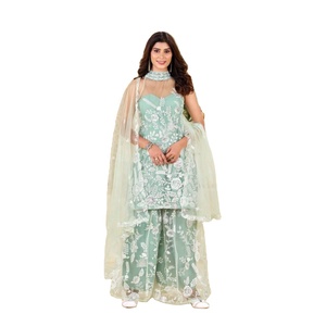 FATEMA FASHION SALWAR KAMEEZ PAKISTANI INDIAN WEDDING PARTY WEAR DRESS BOLLYWOOD SUIT SHARARA REVERSERABLE CASUAL ALL SEASONS - Product Image 1