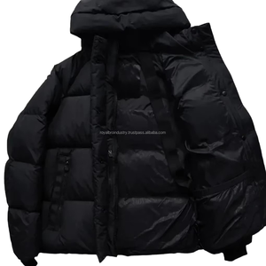 Vestes à capuche pour hommes en coton rembourré imperméable respirant écologique de haute qualité avec logo personnalisé, nouvelle collection automne 2025 - Product Image 2