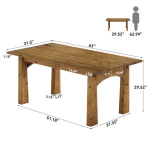 Tavolo da Pranzo in Legno Massello Rettangolare con Piano in Pietra Sinterizzata Effetto Marmo, Arredamento per Sala da Pranzo, Assemblato - Product Image 3