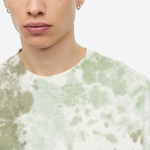 T-shirt Homme 100% Coton Épais Coupe Classique Personnalisable Logo Design Délavé Effet Vieilli Graphique Vierge Gaufré Respirant - Product Image 6