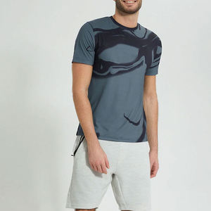Custom Logo Gym Workout Loose Fit Men Sublimation T-Shirt 100% Cotton High Street Style Eco-Friendly Breathable for Adults - Product Image 6