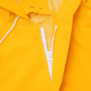 Impermeable Largo de Nailon de Primera Calidad para Hombre, Color Sólido, con Cierre Completo, Chaquetas y Abrigos Impermeables para Hombre - Product Image 6