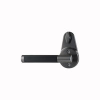 Serrure de porte d'hôtel intelligente noire à entrée par carte, électronique et numérique, pour la sécurité des clients, directement de l'usine