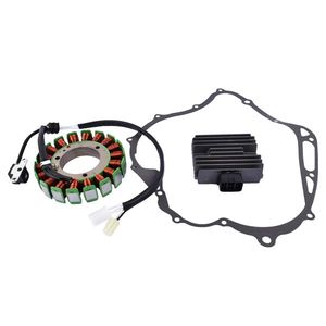 Regolatore Raddrizzatore Statore in Alluminio con Guarnizione per Yamaha V Star 1100 XVS1100 Modello 2003-2009, Nuovo - Product Image 4