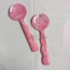 ชามสลัดผลไม้เรซิ่นขัดเงาทำมือสุดหรู ดีไซน์คลาสสิก สีดำลายส้มหมุนวน เป็นมิตรกับสิ่งแวดล้อม ทนทาน ผลิตโดย Artizon Studio - Product Image 6