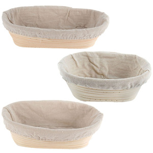 Non Stick Proofing <b>Basket</b> Handmade Natural Cane Dough Rising <b>Basket</b> for Artisan <b>Bread</b> Baking Vietnam Supplier - Product Image 1