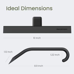 Tergivetro doccia in silicone monopezzo con gancio integrato per appendere facilmente, ideale per finestre, porte e specchi domestici - Product Image 2