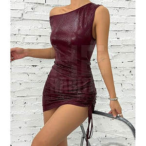 Robe en cuir véritable confortable pour femmes, matériau durable, texture douce, parfaite pour les vêtements pour adultes - Product Image 4