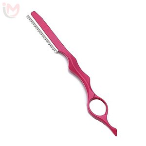 <b>Single</b> <b>Blade</b> <b>Razor</b> Stainless Steel <b>Blade</b> Plastic Handle Face Shaving Tool Barber Shop Use Female - Product Image 1