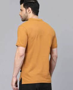 Prix d'usine, t-shirt polo pour homme en polyester uni 180 g/m², personnalisable avec logo imprimé, vêtements décontractés, t-shirts polo en coton personnalisés pour homme - Product Image 4